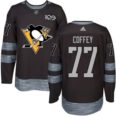 Men's Paul Coffey Pittsburgh Penguins 1917- 100th Anniversary Jersey - Authentic Black
