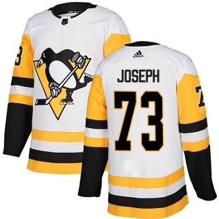 Men's Pierre-Olivier Joseph Pittsburgh Penguins Adidas Away Jersey - Authentic White