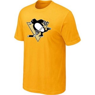 Men's Pittsburgh Penguins Big & Tall Logo T-Shirt - - Yellow