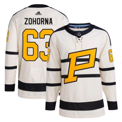 Men's Radim Zohorna Pittsburgh Penguins Adidas 2023 Winter Classic Jersey - Authentic Cream