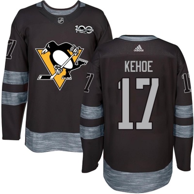 Men's Rick Kehoe Pittsburgh Penguins 1917- 100th Anniversary Jersey - Authentic Black