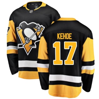 Men's Rick Kehoe Pittsburgh Penguins Fanatics Branded Home Jersey - Breakaway Black