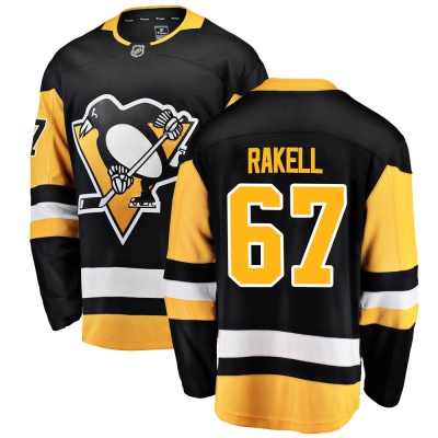 Men's Rickard Rakell Pittsburgh Penguins Fanatics Branded Home Jersey - Breakaway Black