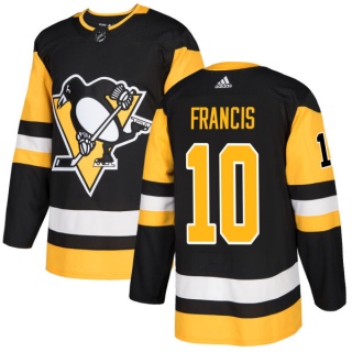 Men's Ron Francis Pittsburgh Penguins Adidas Jersey - Authentic Black