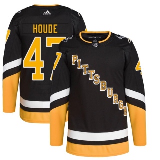 Men's Samuel Houde Pittsburgh Penguins Adidas 2021/22 Alternate Primegreen Pro Player Jersey - Authentic Black
