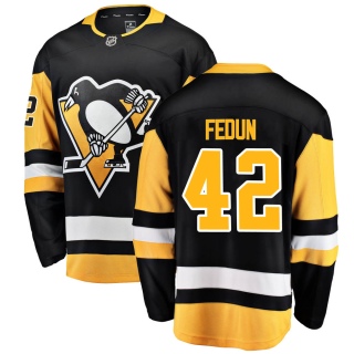 Men's Taylor Fedun Pittsburgh Penguins Fanatics Branded Home Jersey - Breakaway Black