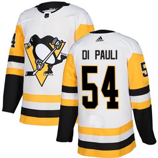 Men's Thomas Di Pauli Pittsburgh Penguins Adidas Away Jersey - Authentic White