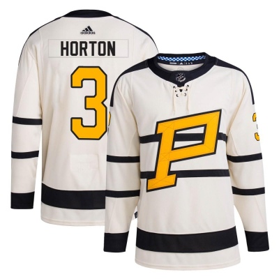 Men's Tim Horton Pittsburgh Penguins Adidas 2023 Winter Classic Jersey - Authentic Cream