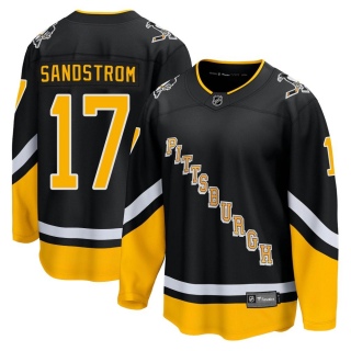 Men's Tomas Sandstrom Pittsburgh Penguins Fanatics Branded 2021/22 Alternate Breakaway Player Jersey - Premier Black