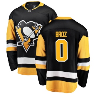 Men's Tristan Broz Pittsburgh Penguins Fanatics Branded Home Jersey - Breakaway Black