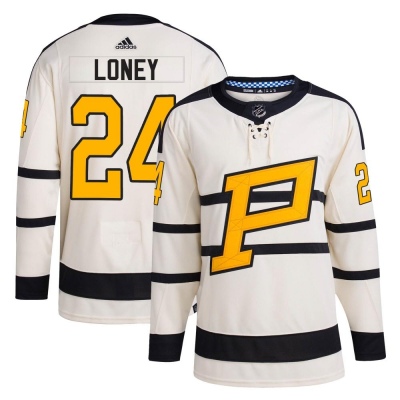 Men's Troy Loney Pittsburgh Penguins Adidas 2023 Winter Classic Jersey - Authentic Cream