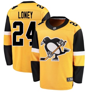 Men's Troy Loney Pittsburgh Penguins Fanatics Branded Alternate Jersey - Breakaway Gold