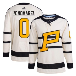Men's Vasily Ponomarev Pittsburgh Penguins Adidas 2023 Winter Classic Jersey - Authentic Cream