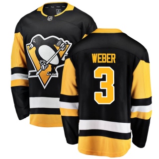 Men's Yannick Weber Pittsburgh Penguins Fanatics Branded Home Jersey - Breakaway Black