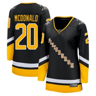 Women's Ab Mcdonald Pittsburgh Penguins Fanatics Branded 2021/22 Alternate Breakaway Player Jersey - Premier Black