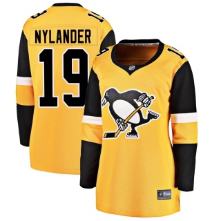 Women's Alex Nylander Pittsburgh Penguins Fanatics Branded Alternate Jersey - Breakaway Gold