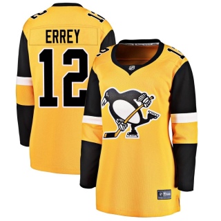 Women's Bob Errey Pittsburgh Penguins Fanatics Branded Alternate Jersey - Breakaway Gold
