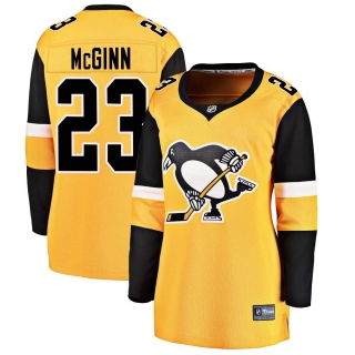 Women's Brock McGinn Pittsburgh Penguins Fanatics Branded Alternate Jersey - Breakaway Gold