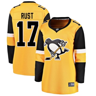 Women's Bryan Rust Pittsburgh Penguins Fanatics Branded Alternate Jersey - Breakaway Gold