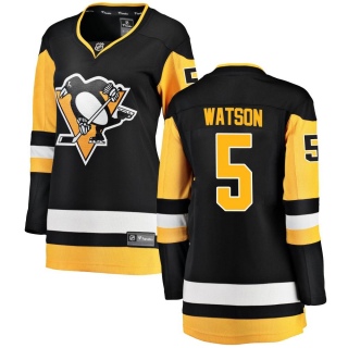 Women's Bryan Watson Pittsburgh Penguins Fanatics Branded Home Jersey - Breakaway Black