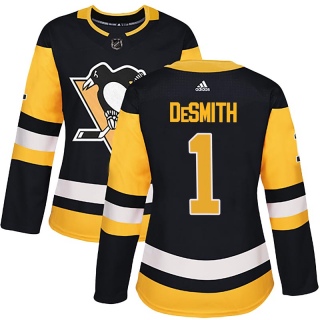 Women's Casey DeSmith Pittsburgh Penguins Adidas Home Jersey - Authentic Black