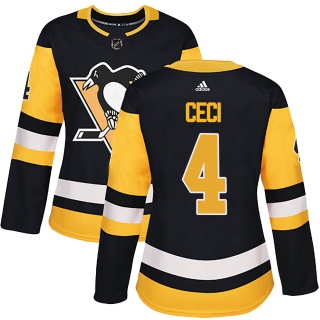 Women's Cody Ceci Pittsburgh Penguins Adidas Home Jersey - Authentic Black