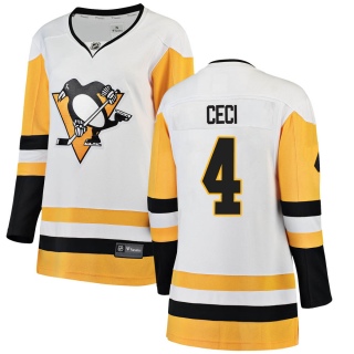 Women's Cody Ceci Pittsburgh Penguins Fanatics Branded Away Jersey - Breakaway White
