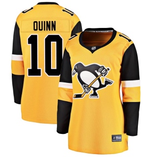 Women's Dan Quinn Pittsburgh Penguins Fanatics Branded Alternate Jersey - Breakaway Gold