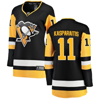 Women's Darius Kasparaitis Pittsburgh Penguins Fanatics Branded Home Jersey - Breakaway Black