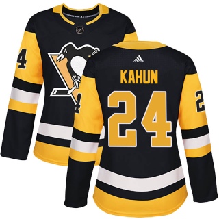 Women's Dominik Kahun Pittsburgh Penguins Adidas Home Jersey - Authentic Black