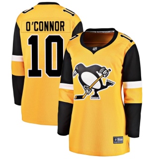Women's Drew O'Connor Pittsburgh Penguins Fanatics Branded Alternate Jersey - Breakaway Gold