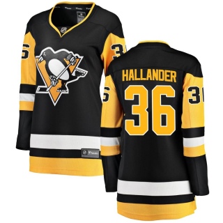 Women's Filip Hallander Pittsburgh Penguins Fanatics Branded Home Jersey - Breakaway Black