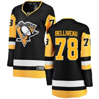Women's Isaac Belliveau Pittsburgh Penguins Fanatics Branded Home Jersey - Breakaway Black