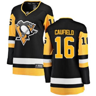 Women's Jay Caufield Pittsburgh Penguins Fanatics Branded Home Jersey - Breakaway Black