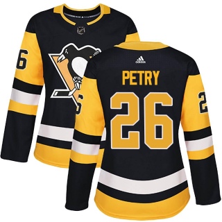 Women's Jeff Petry Pittsburgh Penguins Adidas Home Jersey - Authentic Black