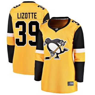 Women's Jon Lizotte Pittsburgh Penguins Fanatics Branded Alternate Jersey - Breakaway Gold