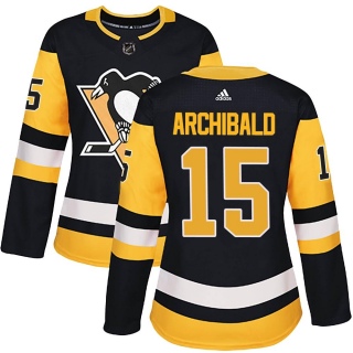 Women's Josh Archibald Pittsburgh Penguins Adidas Home Jersey - Authentic Black