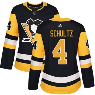 Women's Justin Schultz Pittsburgh Penguins Adidas Home Jersey - Authentic Black