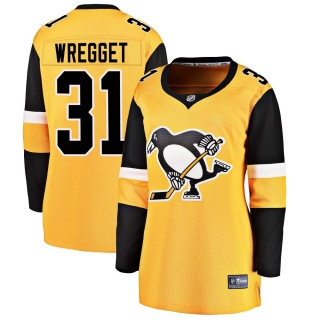 Women's Ken Wregget Pittsburgh Penguins Fanatics Branded Alternate Jersey - Breakaway Gold