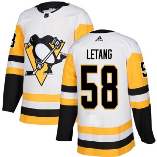 Women's Kris Letang Pittsburgh Penguins Adidas Away Jersey - Authentic White