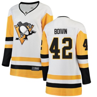 Women's Leo Boivin Pittsburgh Penguins Fanatics Branded Away Jersey - Breakaway White