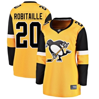 Women's Luc Robitaille Pittsburgh Penguins Fanatics Branded Alternate Jersey - Breakaway Gold