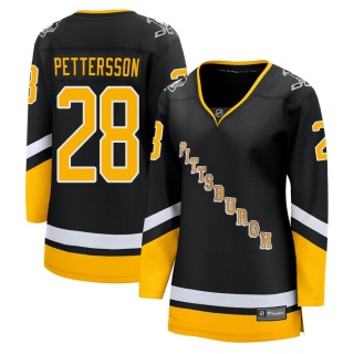 Women's Marcus Pettersson Pittsburgh Penguins Fanatics Branded 2021/22 Alternate Breakaway Player Jersey - Premier Black