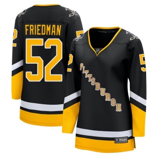 Women's Mark Friedman Pittsburgh Penguins Fanatics Branded 2021/22 Alternate Breakaway Player Jersey - Premier Black