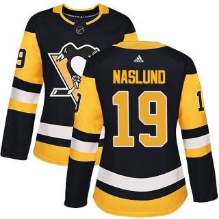 Women's Markus Naslund Pittsburgh Penguins Adidas Home Jersey - Authentic Black