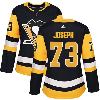 Women's Pierre-Olivier Joseph Pittsburgh Penguins Adidas Home Jersey - Authentic Black