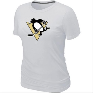 Women's Pittsburgh Penguins Big & Tall Logo T-Shirt - - White
