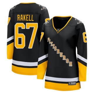 Women's Rickard Rakell Pittsburgh Penguins Fanatics Branded 2021/22 Alternate Breakaway Player Jersey - Premier Black