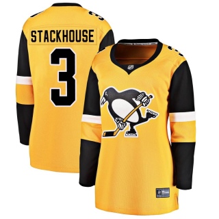Women's Ron Stackhouse Pittsburgh Penguins Fanatics Branded Alternate Jersey - Breakaway Gold