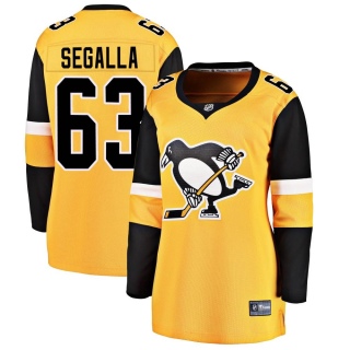 Women's Ryan Segalla Pittsburgh Penguins Fanatics Branded Alternate Jersey - Breakaway Gold